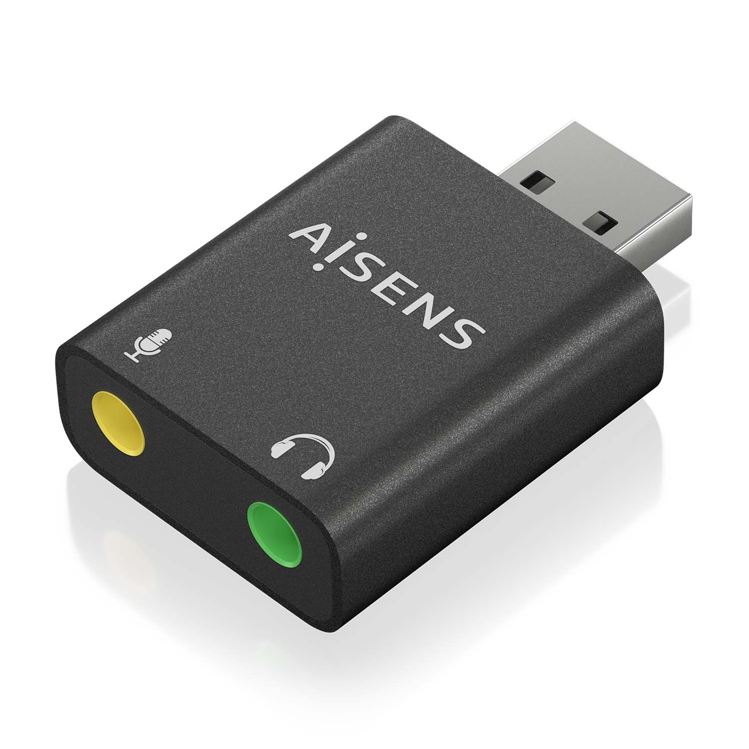 Placa de Som Aisens USB - Audio 48KHz Preto 1